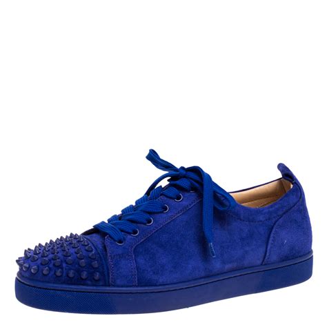 christian louboutin blue suede shoes.